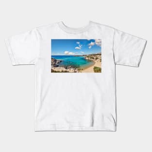 Mikri Amoopi beach in Karpathos, Greece Kids T-Shirt